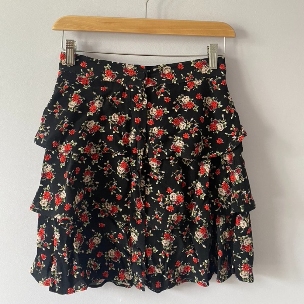 Zara Ruffle Mini Skirt - Size XS